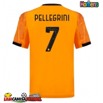 Camisa de Futebol AS Roma Lorenzo Pellegrini #7 Equipamento Secundário 2025-26 Manga Curta